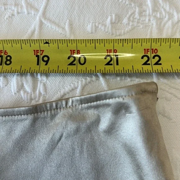 Marina Rinaldi Champagne Silk High Low Trumpet Paneled Midi Skirt Size 22 - Picture 4 of 11